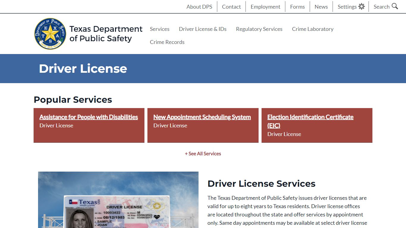 Driver License - Texas Department of Public Safety